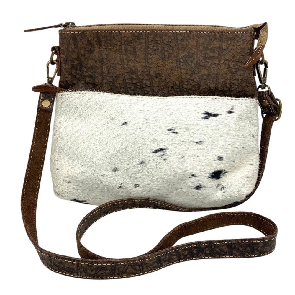 Myra Cowhide Hair On Leather Shoulder Bag